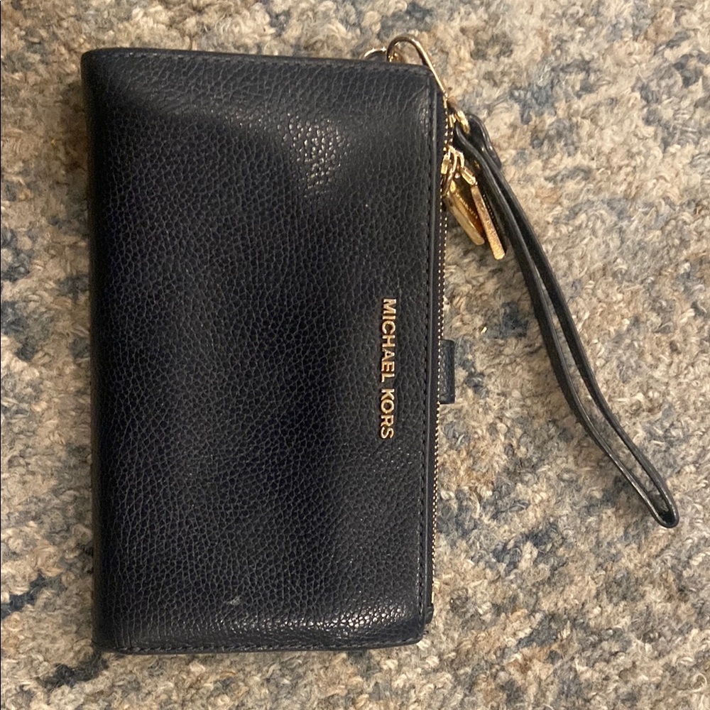 Michael Kors Black Wristlet Wallet